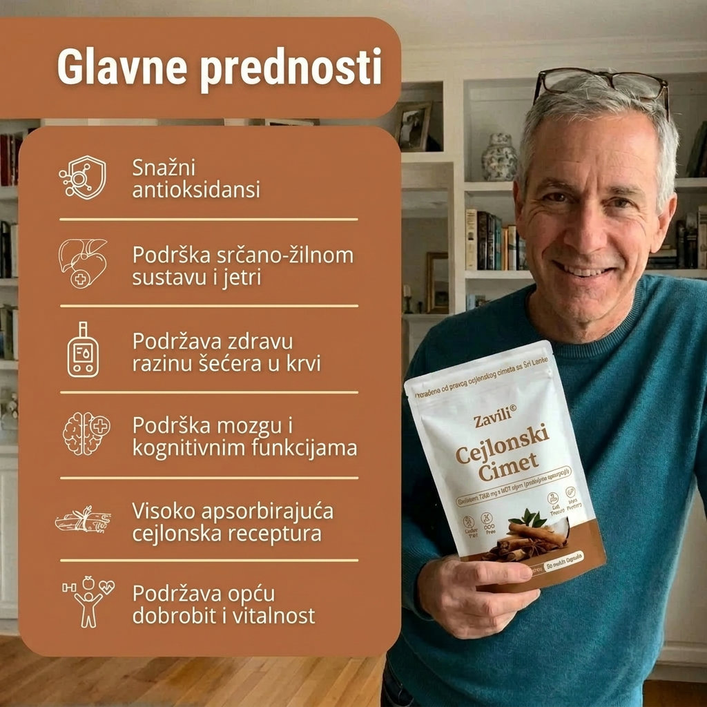 ZAVILI® Cejlonski cimet 12:1 s MCT uljem — 30 kapsula