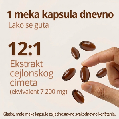 ZAVILI® Cejlonski cimet 12:1 s MCT uljem — 30 kapsula